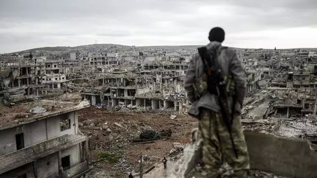 被战争摧残的叙利亚城市