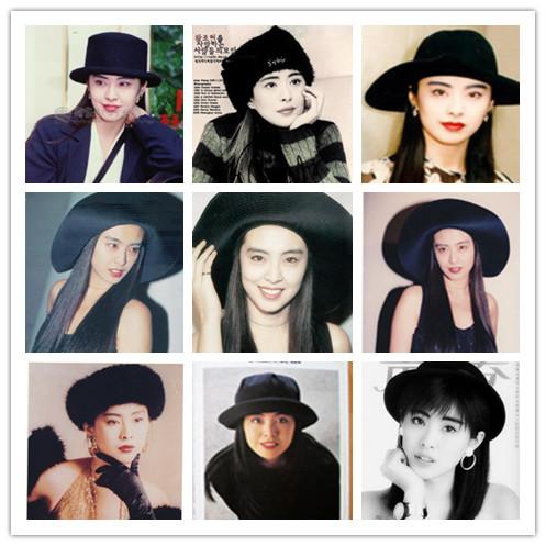 王祖贤是真正的帽子控，早期戴的帽子如今街拍和秀场也流行