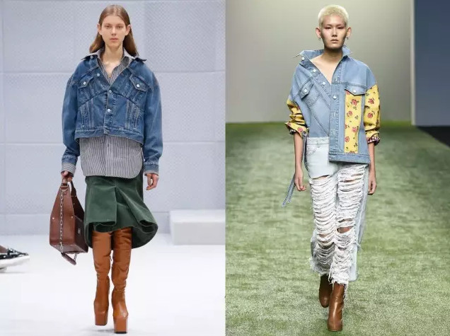 左：Balenciaga 2016 秋冬  右：Kiok Seoul 2017 春夏