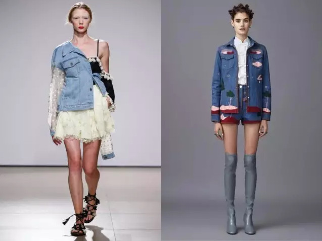 左：Anouki Kiev 2017 春夏  右：Valentino 2016 春夏