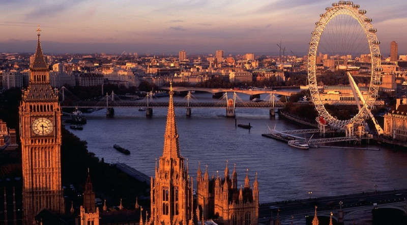 摩天轮——英国标志性建筑,又称伦敦眼