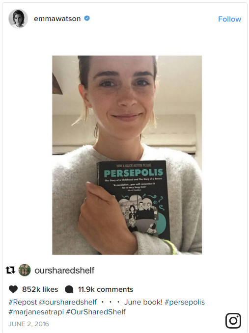 你可以没有艾玛·沃特森的人生,但必须有她的书单