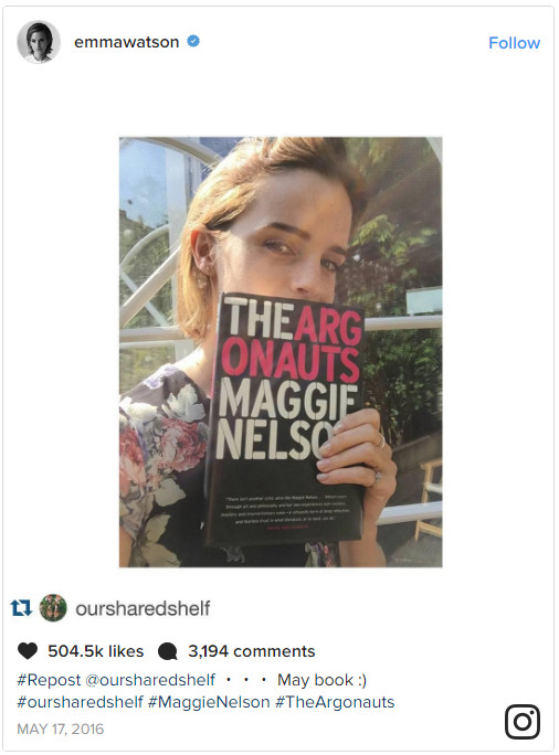 你可以没有艾玛·沃特森的人生,但必须有她的书单