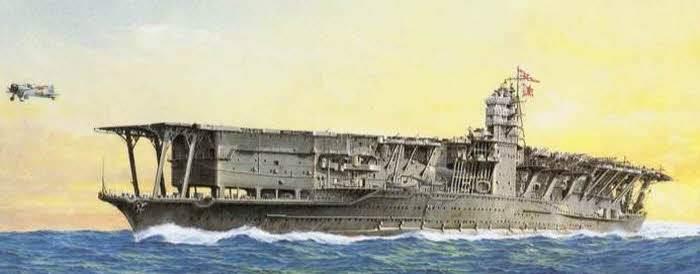 　　二战旧日本海军加贺号航母
