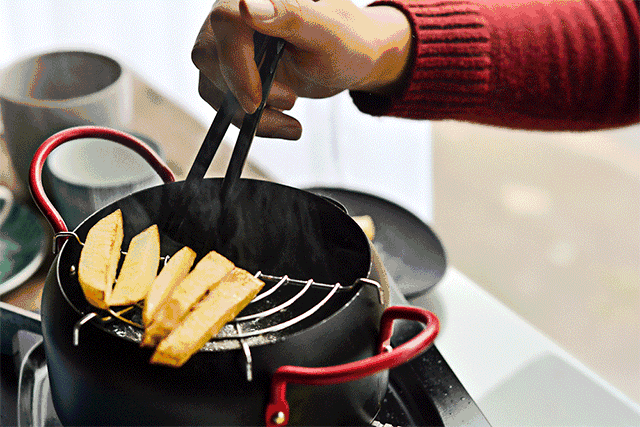 省油、利落、不溅油,它让炸东西如此省心