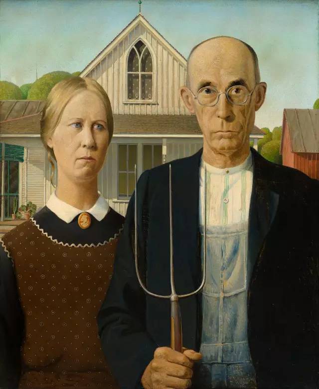 &middot;£Grant WoodʽAmerican Gothic1930