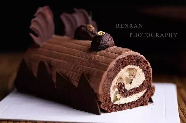 栗子巧克力木柴蛋糕