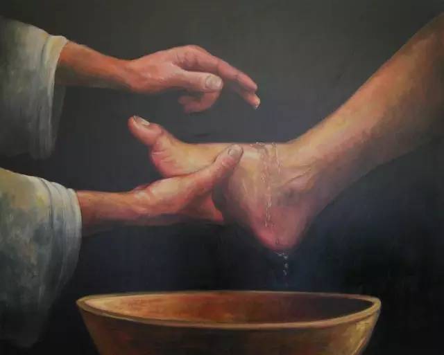 Jesus Washing The Feet, Calvin Carter