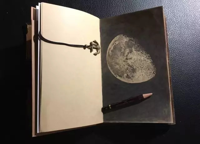 我在纸上画的月球