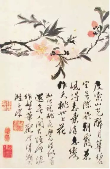 石涛 花卉册之二 上海博物馆藏 31.2&times;20.4cm