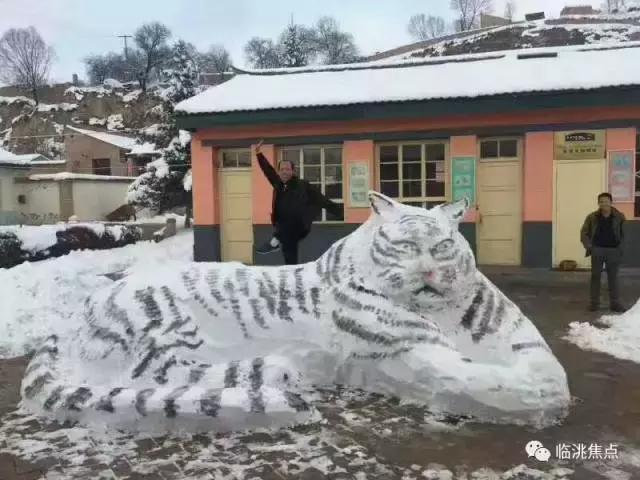 庆阳下雪了,堆雪人大比拼!