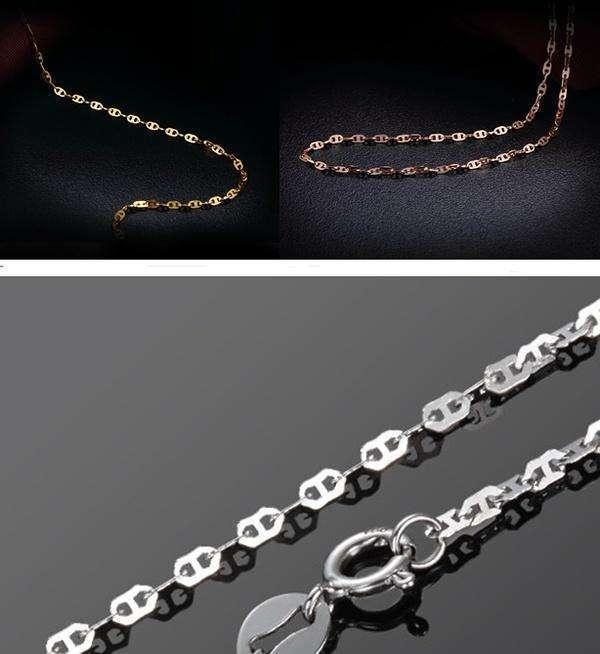 项链常见款式大集合(史上最全) 日字链