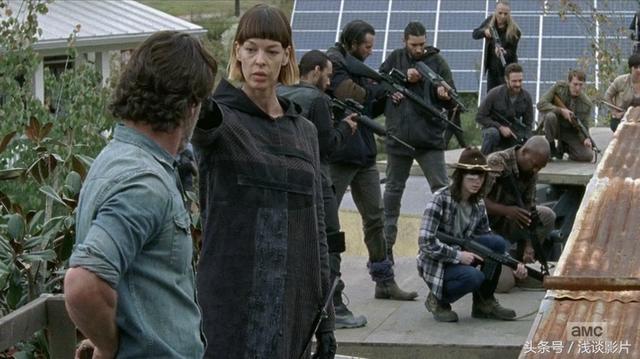 《行尸走肉》第七季16集本季终：垃圾城寨叛变，萨沙自杀变丧尸