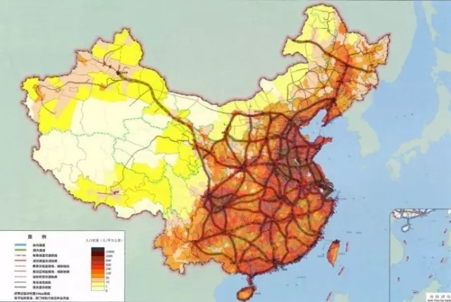 贵州的人口密度_如图是 中国人口密度分布图 ,读图完成9 10题.9.西藏自治区西部(3)