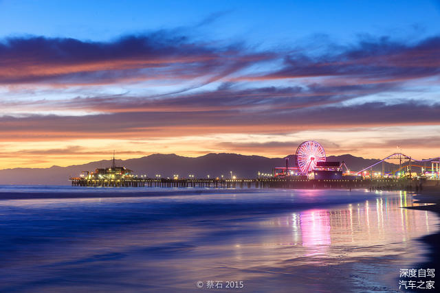 “穿越生命线”美西硬汉之旅第一季《重返66号公路》 远处的码头乐园是这里标志