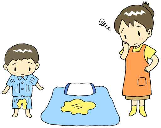 宝宝:妈妈,我不想再尿床了.
