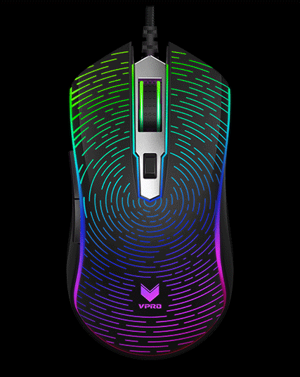 变幻星空雷柏v25s幻彩rgb电竞游戏鼠标上市