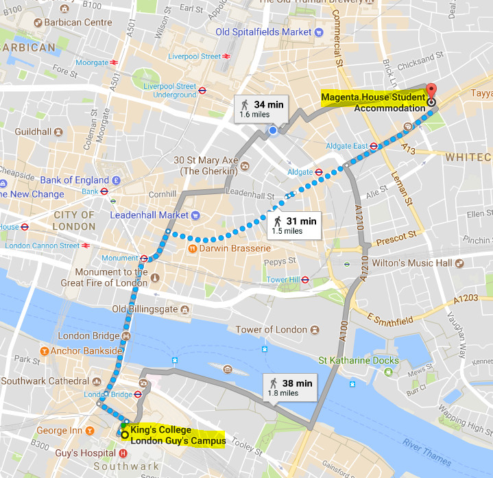 伦敦国王学院官方住宿推荐