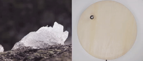 站在这个悬浮球时钟前我可以盯上一整天