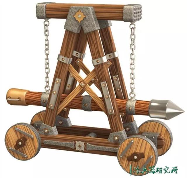 欧洲中世纪的城墙城门破坏者攻城槌