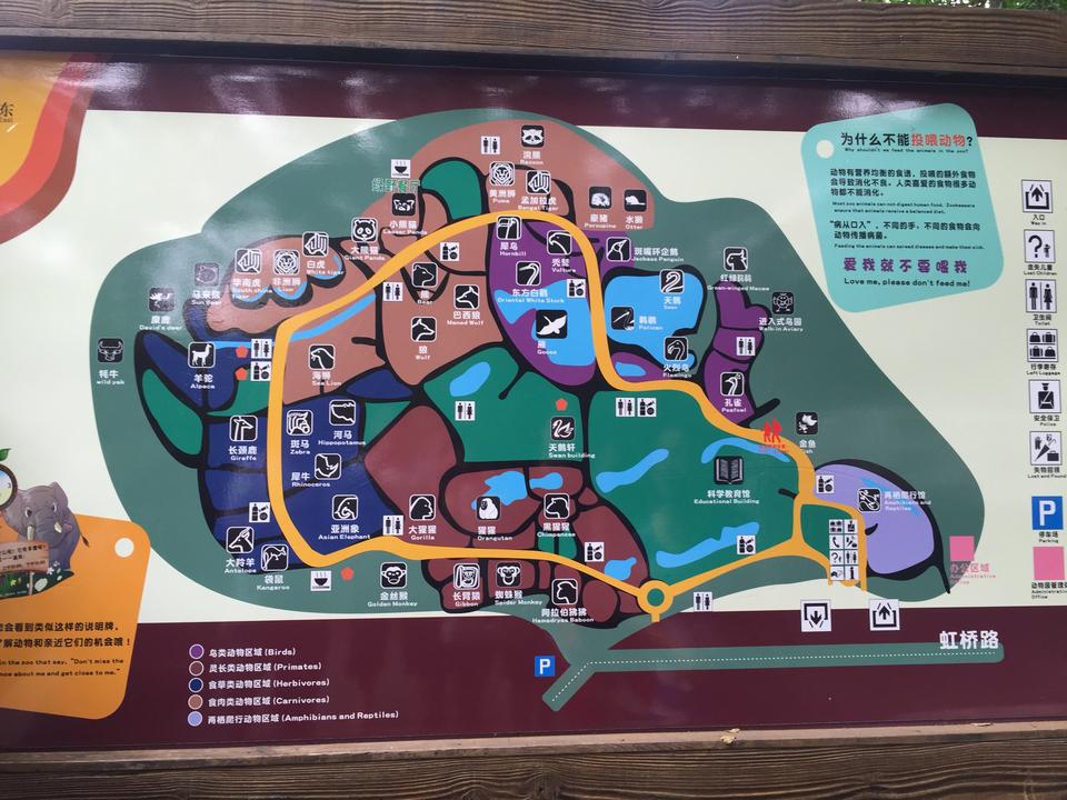 上海动物园地图