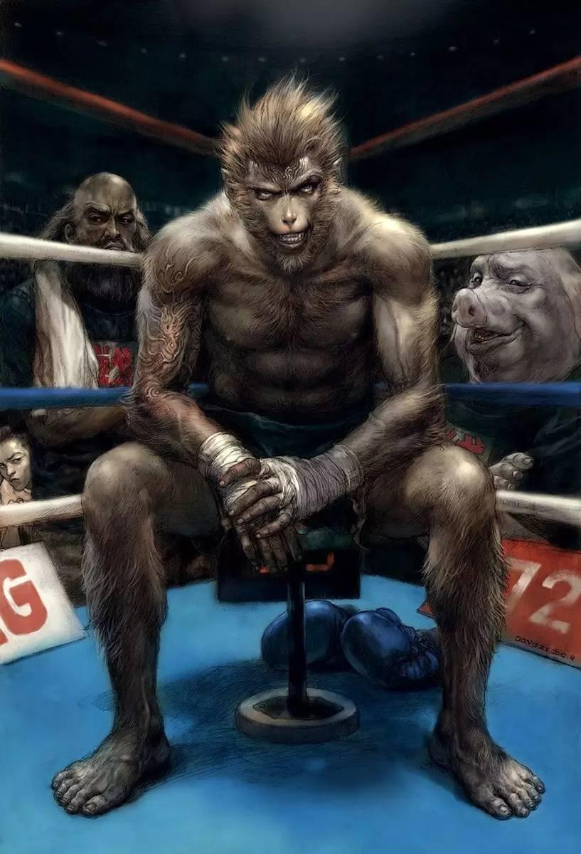 刘冬子他笔下的东方猴子细腻传神狂傲不羁充满情绪