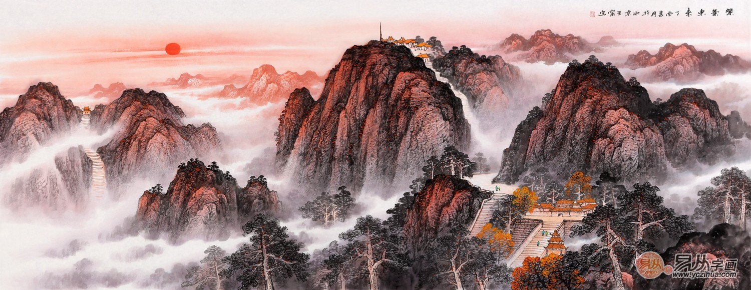 客厅西墙适合挂什么画 客厅西墙挂山水画好吗