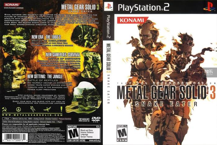 ps2版《合金装备3》封面