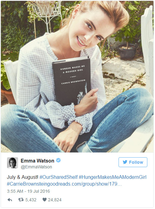 你可以没有艾玛·沃特森的人生,但必须有她的书单