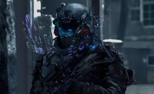 the未来新攻壳部队的科幻主义战士