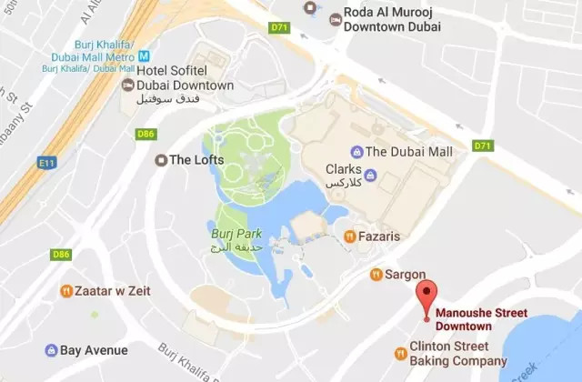 地址:next to the dubai mall (详见地图)图源manoushe street官网