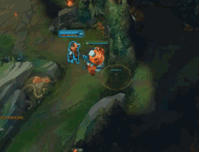 官方发布的相关bug测试视频中,塔姆的w技能无法对己方特定选手正常