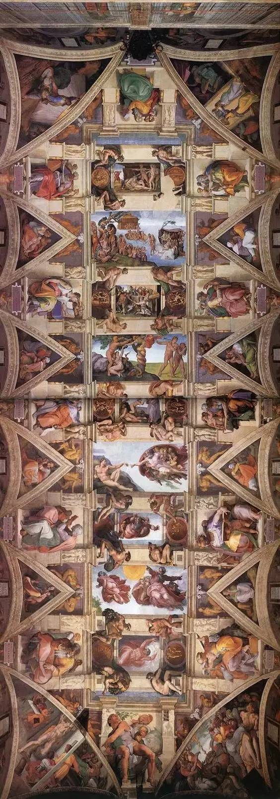 西斯廷教堂的天顶画《创世记》