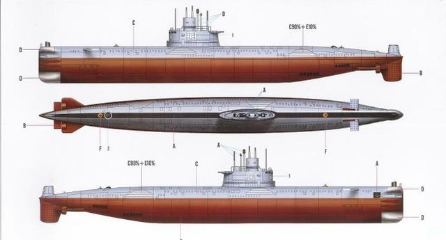 033型潜艇结构图图片