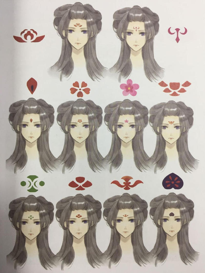 古风插画科普古代女子妆容半为相貌半为容