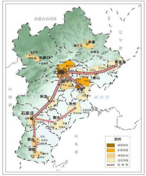 《京津冀协同发展土地利用总体规划(2015~2020年)》